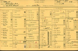 WPA household census for 243 1/2 WEST 51ST STREET, Los Angeles County