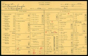 WPA household census for 142 N RAMPART, Los Angeles