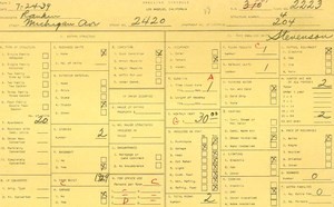 WPA household census for 2420 MICHIGAN, Los Angeles