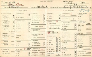WPA household census for 5307 1/2 SOUTH BROADWAY, Los Angeles County