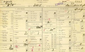 WPA household census for 2415 E 1ST, Los Angeles