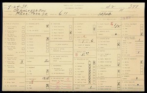WPA household census for 611 AQUA PURA, Los Angeles