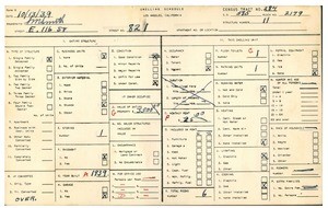 WPA household census for 821 EAST 116TH STREET, Los Angeles County