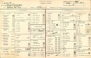 WPA household census for 1713 WEST 84TH STREET, Los Angeles County