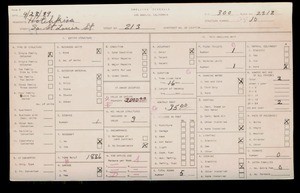 WPA household census for 213 S ST LOUIS ST, Los Angeles