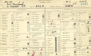 WPA household census for 436 N FRESNO, Los Angeles