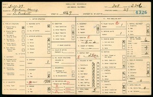 WPA household census for 467 SO FICKETT, Los Angeles