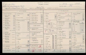 WPA household census for 1942 SANTEE, Los Angeles