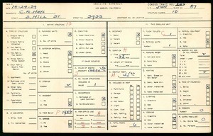 WPA household census for 3933 S HILL STREET, Los Angeles County