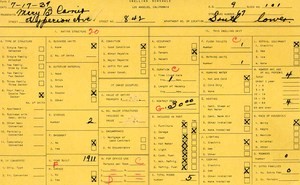 WPA household census for 842 HYPERION, Los Angeles