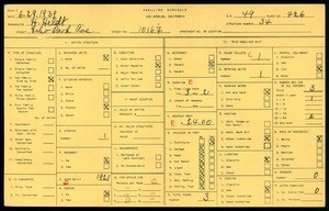 WPA household census for 1016 1/4 ECHO PARK AVE, Los Angeles