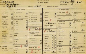 WPA household census for 1124 W 57TH, Los Angeles