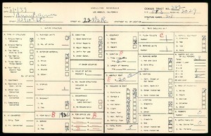 WPA household census for 227 1/2 WEST 110TH STREET, Los Angeles County