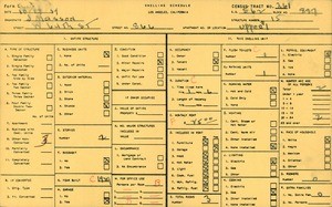 WPA household census for 866 WEST 64TH STREET, Los Angeles County