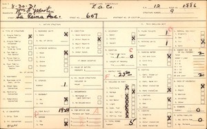 WPA household census for 607 La Reina Avenue, Los Angeles County