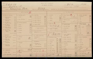 WPA household census for 3509 GRIFFIN AVE, Los Angeles