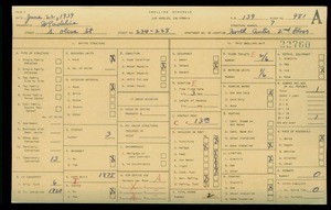 WPA household census for 234 S OLIVE STREET, Los Angeles