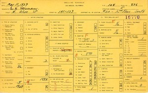 WPA household census for 141 N OLIVE, Los Angeles