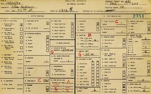 WPA household census for 1312 W 54TH, Los Angeles