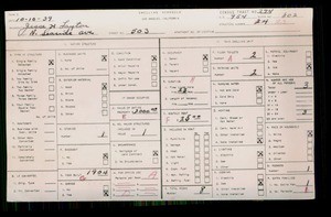 WPA household census for 503 N SEASIDE, Los Angeles County