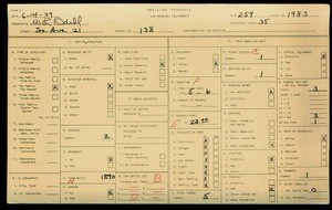WPA household census for 138 S AVENUE 21, Los Angeles