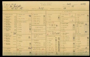 WPA household census for 239 W 25TH, Los Angeles
