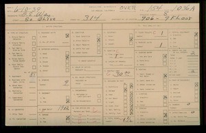 WPA household census for 314 S OLIVE, Los Angeles