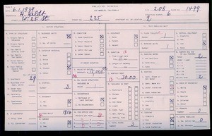 WPA household census for 225 W 25TH, Los Angeles