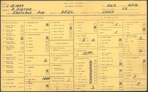 WPA household census for 2532 EASTLAKE AVE, Los Angeles