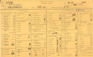 WPA household census for 431 CALIFORNIA, Los Angeles
