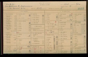 WPA household census for 219 S GRAND AVE, Los Angeles