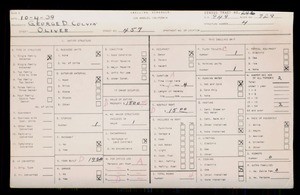 WPA household census for 457 W OLIVER, Los Angeles County