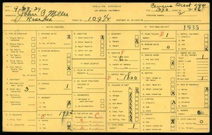WPA household census for 109 1/2 ROSE AVE, Los Angeles County