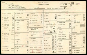 WPA household census for 520 ANDALUSIA AVE, Los Angeles County