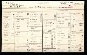WPA household census for 1115 W G ST, Los Angeles County