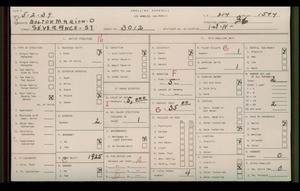 WPA household census for 3012 SEVERANCE ST, Los Angeles