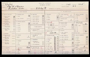WPA household census for 822 GOLDEN, Los Angeles