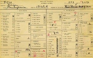 WPA household census for 1912 PENNSYLVANIA, Los Angeles
