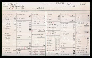 WPA household census for 1230 W 80 ST, Los Angeles County