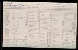 WPA household census for 2671 PASADENA AVENUE, Los Angeles