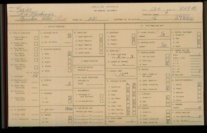 WPA household census for 231 S BUNKER HILL, Los Angeles