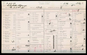 WPA household census for 1712 E 22ND STREET, Los Angeles