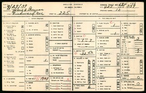 WPA household census for 225 WINDWARD AVE, Los Angeles County