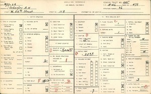 WPA household census for 118 WEST 50TH STREET, Los Angeles County