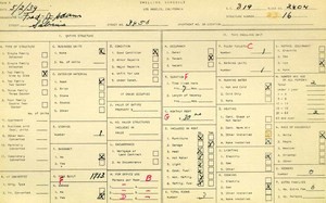 WPA household census for 3450 SABINA, Los Angeles