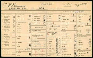WPA household census for 804 CLANTON STREET, Los Angeles