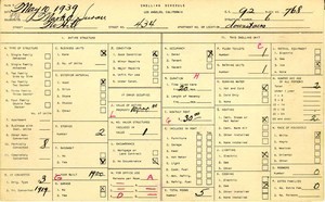 WPA household census for 434 N HILL, Los Angeles