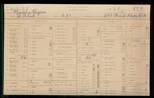 WPA household census for 251 S OLIVE STREET, Los Angeles