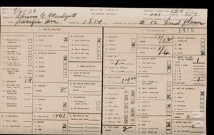 WPA household census for 1814 PACIFIC, Los Angeles County