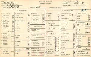 WPA household census for 1111 WEST 256TH STREET, Los Angeles County